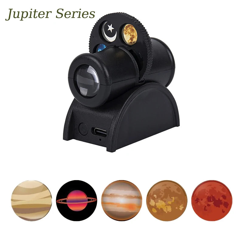 Galaxy Planet Projector – USB LED Space Lamp | 5 Planets Light