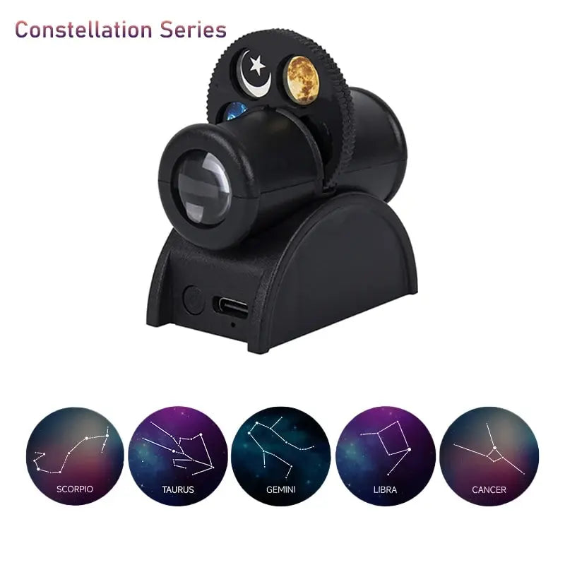 Galaxy Planet Projector – USB LED Space Lamp | 5 Planets Light