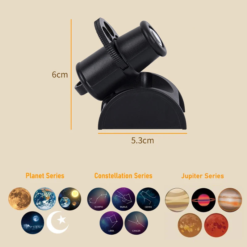 Galaxy Planet Projector – USB LED Space Lamp | 5 Planets Light