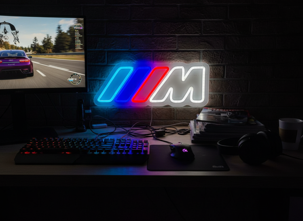 BMW M Neon Light – M Performance LED Wall Sign