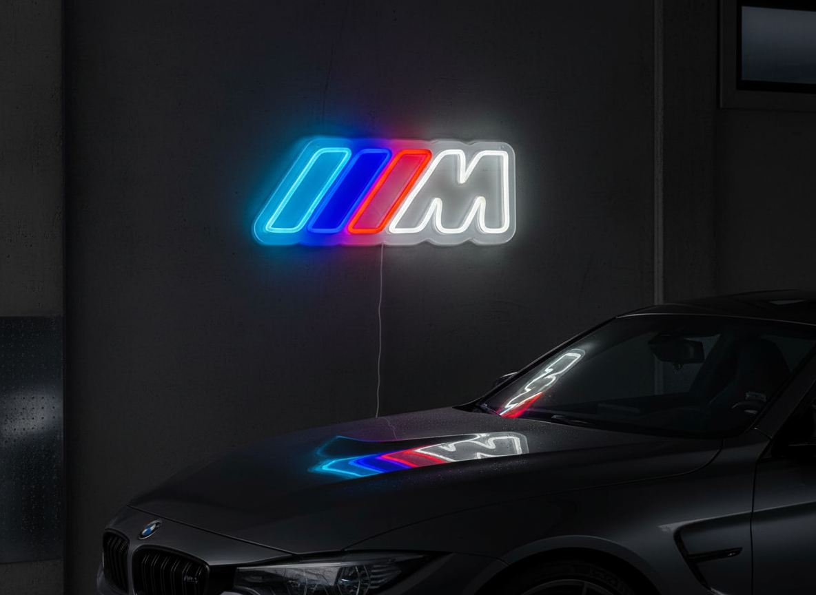 BMW M Neon Light – M Performance LED Wall Sign