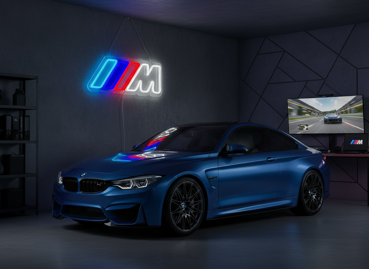 BMW M Neon Light – M Performance LED Wall Sign